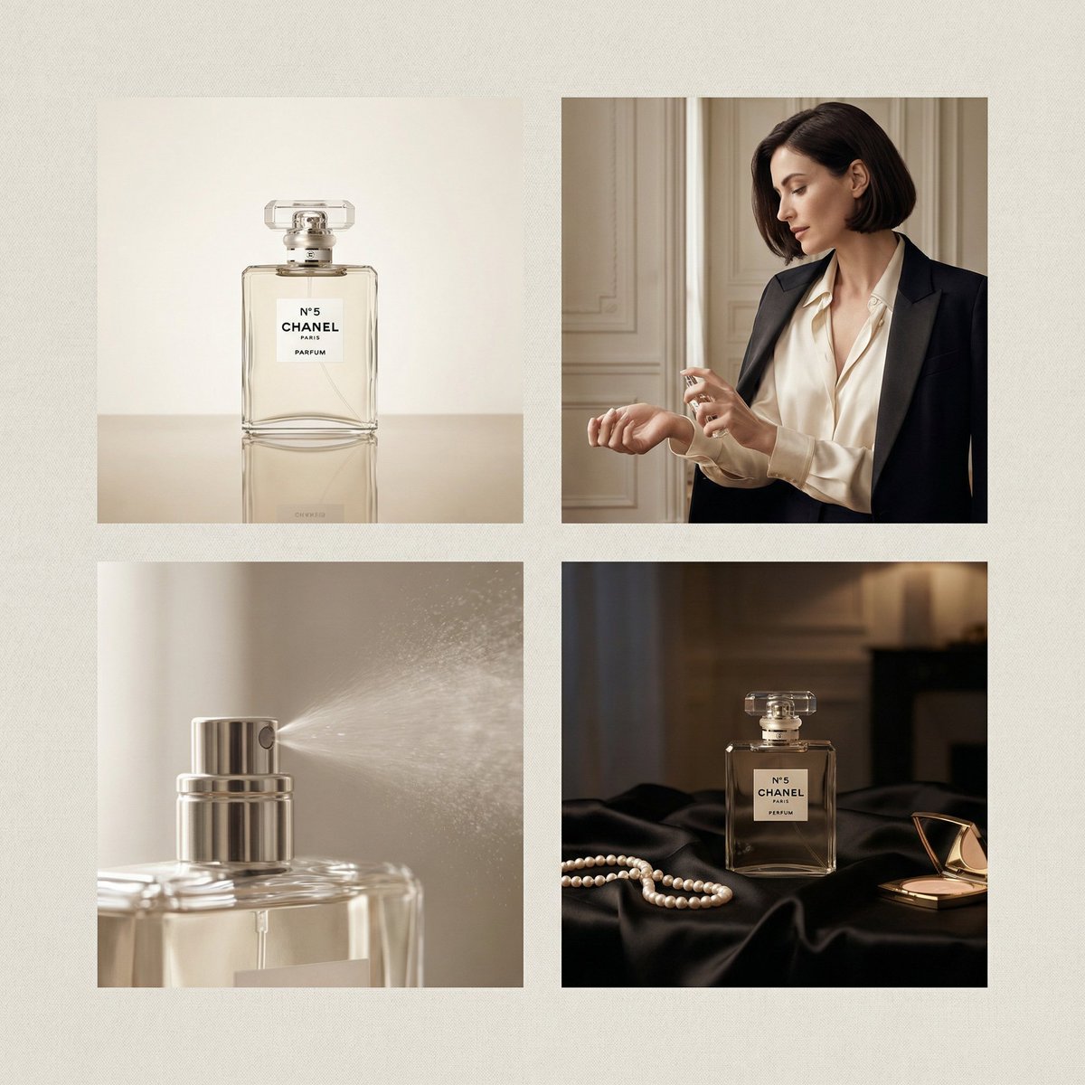 کلاژ  تبلیغاتی لوکس عطر